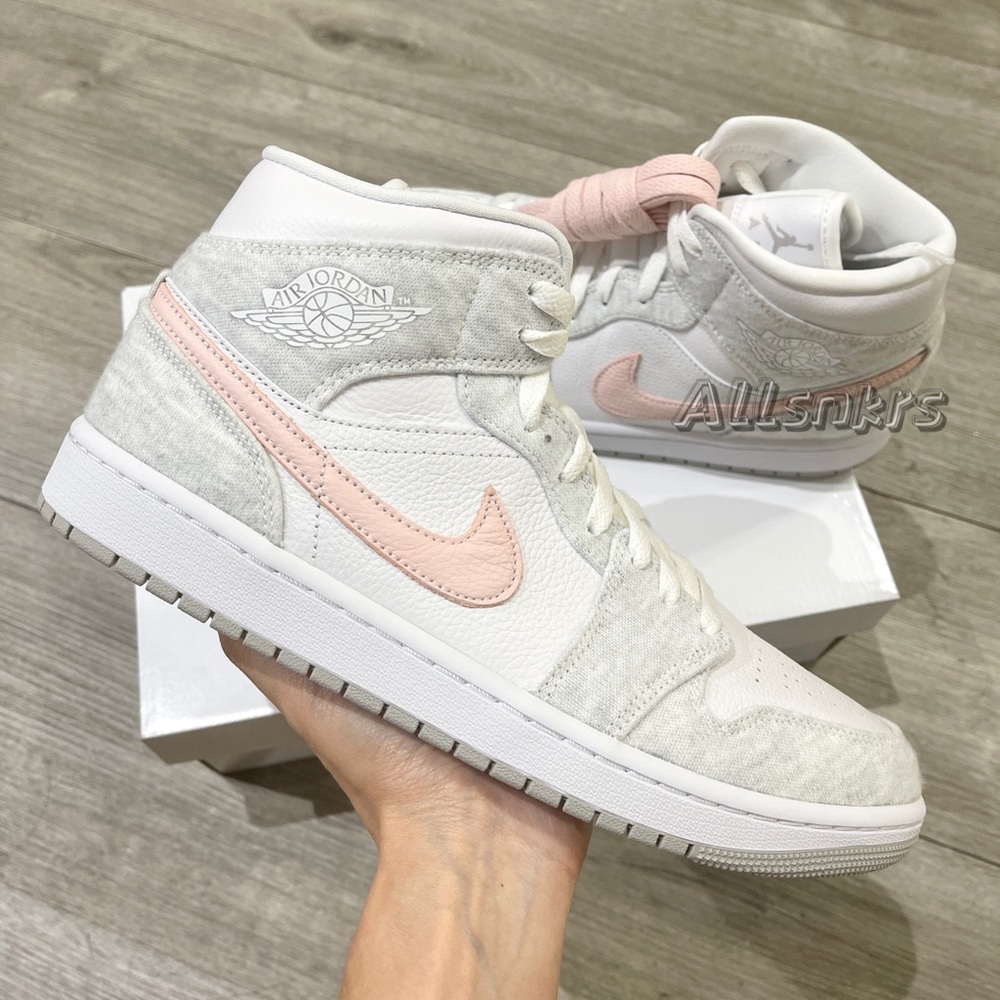 Air Jordan 1 Mid Peach 🍑 Grey 🤍